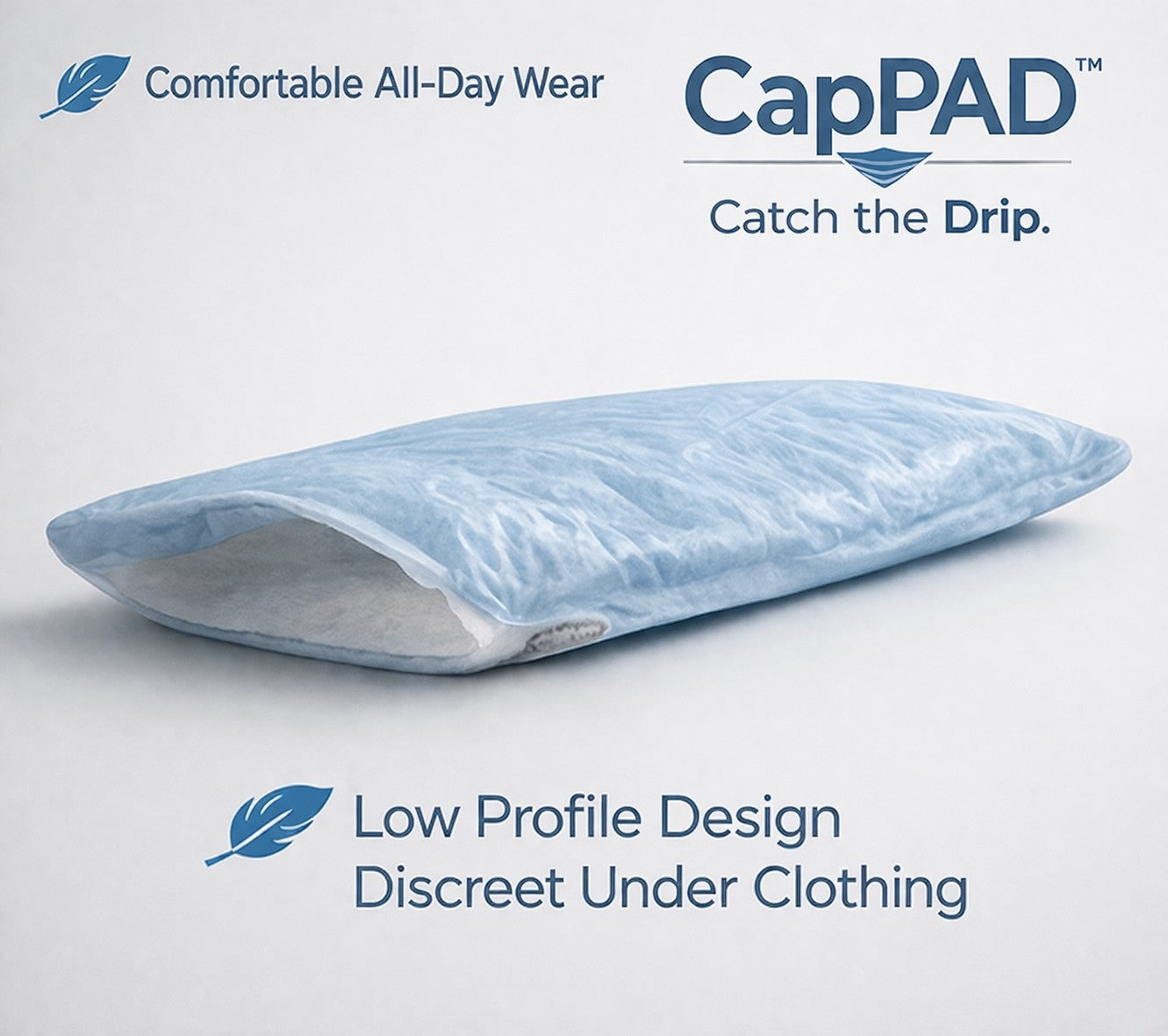 CapPAD Men's Incontinence Pad – Single Pack (2 Pads)