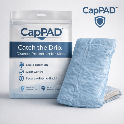 CapPAD Men's Incontinence Pad – Single Pack (2 Pads)